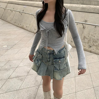Ribbon Strap Bolero T-Shirt