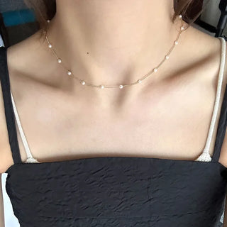 Pearl point necklace