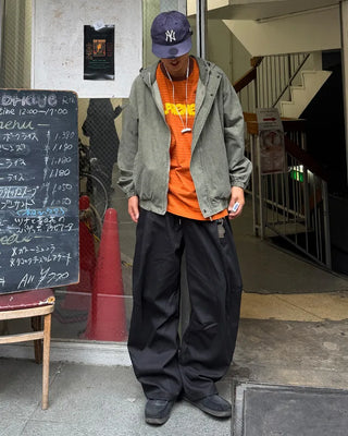 D-ring one-tuck balloon pants