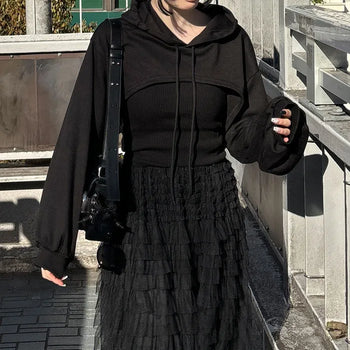 Bolero Hooded Sweatshirt