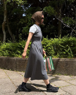 Layered Rib Long Dress