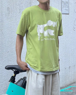 Brushed Overfit Short-Sleeve T-Shirt