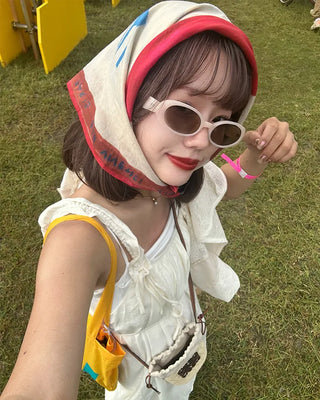 Slim oval sunglasses