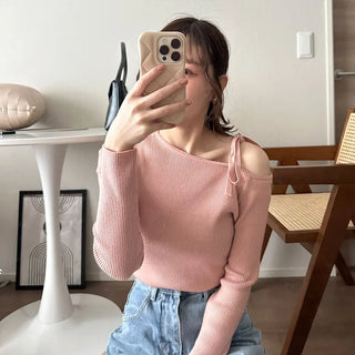 Asymmetrical Strap Knit