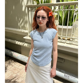 Cropped basic T-shirt