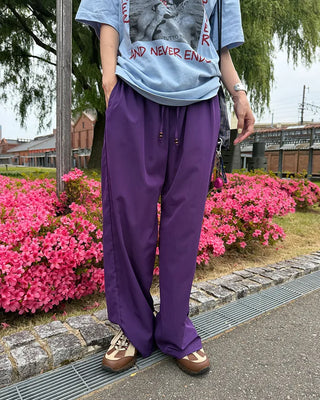 Wood Bead Nylon Easy Pants