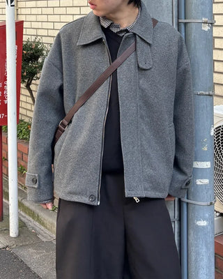Herringbone half coat