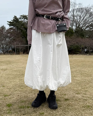 Balloon Fit Long Skirt