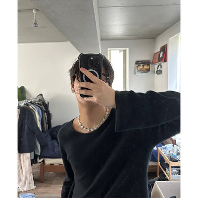(Unisex) Daily Point Necklace