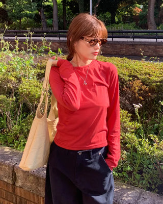 Tencel layered T-shirt