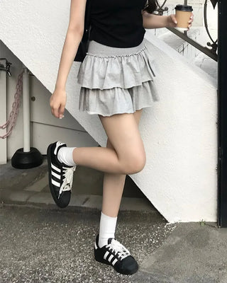 Cancan cotton mini skirt