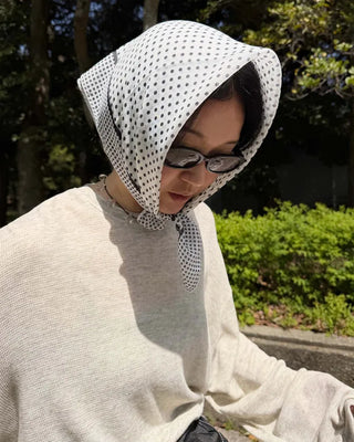 Mini polka dot scarf