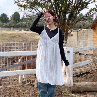 Lace sheer dress