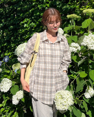 Checked overshirt