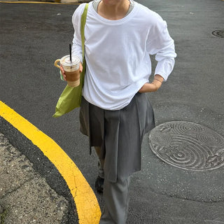 Round Boxy Long-Sleeve T-Shirt