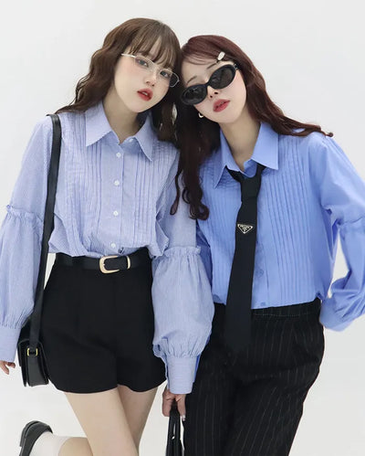[15th Re-release] (ORIGINAL) Pintuck Shirring Shirt