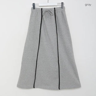 Striped sweat skirt
