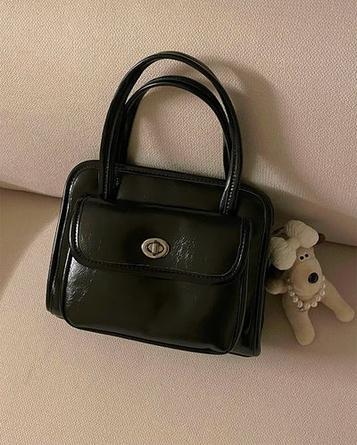 Square Top Handle Tote Bag