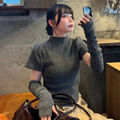 Hand warmer knit set