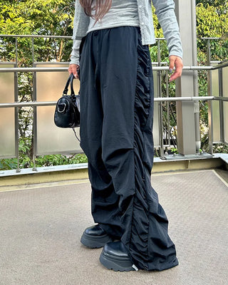 Side Shirring Point Pants