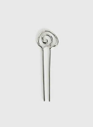 Khori Spiral Hair Pin Silver