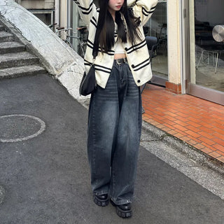 Vintage Washed Denim Pants