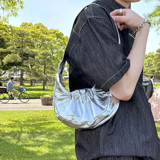 Shirring Half Circle Bag