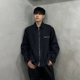 Pocket Zipper Denim Jacket