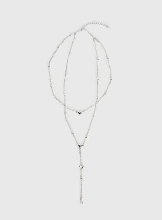Whatever You Need Y Necklace Silver