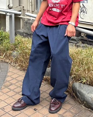 Unisex Pintuck Cotton Pants