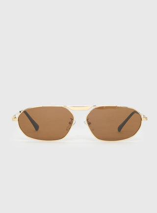 Elegance Sunglasses Gold  Brown