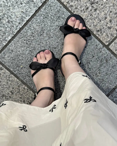 Ribbon detail sandals