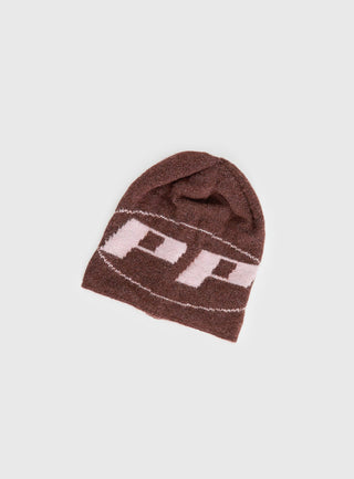 Rhiara Beanie Brown  Pink