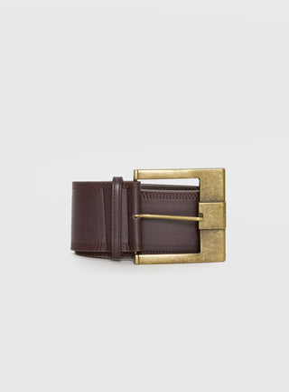 Distinction Belt Brown  Gold