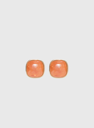 Tiera Gemstone Earrings Gold