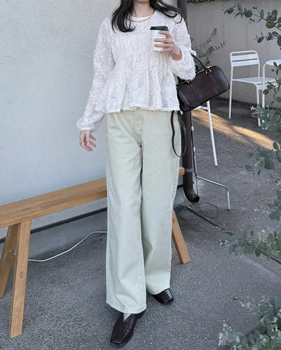 Basic wide-leg pants