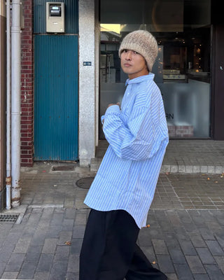 Oversized cotton shirt
