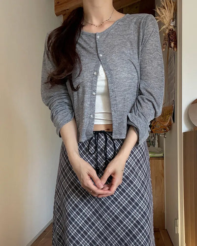 Sheer Mohair Cardigan