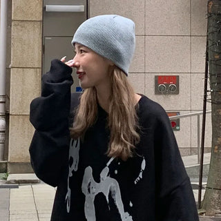 Ribbed Short Beanie