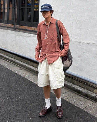 Cargo string Bermuda shorts