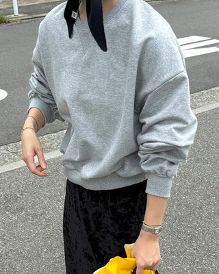 Basic color sweatshirt