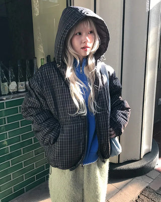 Drawstring Check Jumper