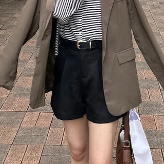 Pintuck shorts