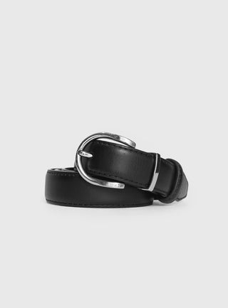 Jaslynn Belt Black  Silver