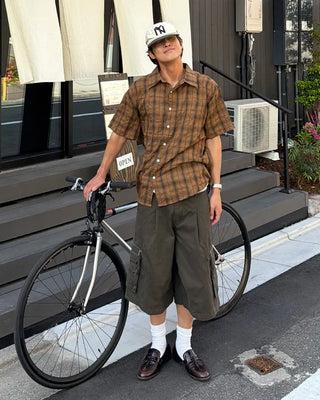Cargo zip shorts