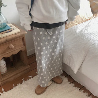 (2 colors) Star Long Skirt