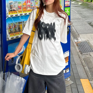 (Unisex) Oversized Lettering T-Shirt