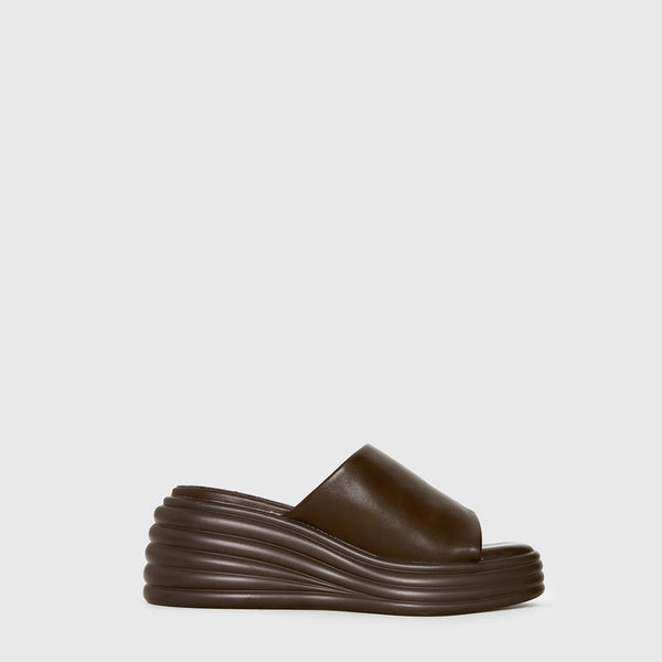 Therapy Flaunt Platform Sandals Brown