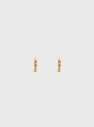 Fiorah Gold Plated 10mm Huggie Earrings Gold