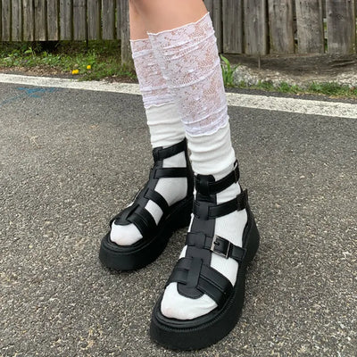 American casual platform sandals